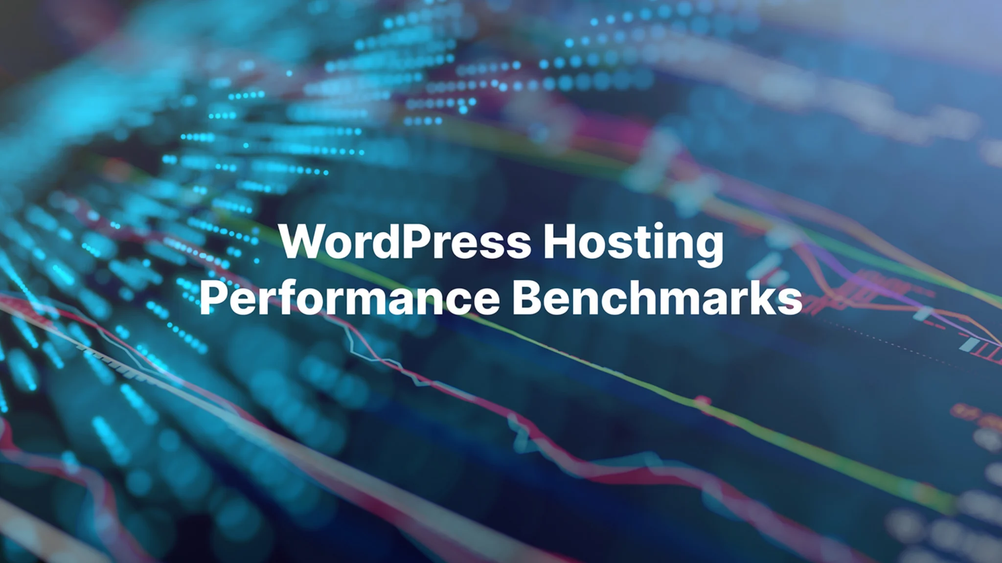 Thumbnail image that says "WordPress Hosting Performance Benchmarks" with abstract graphs in the background